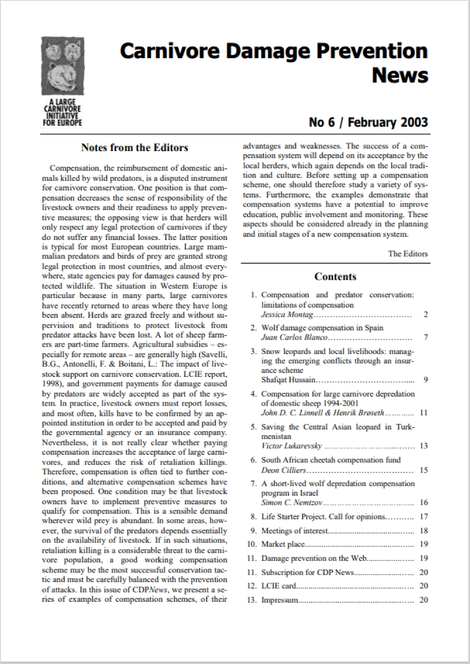 Capa Edição 6 CDPnews - Inverno 2003